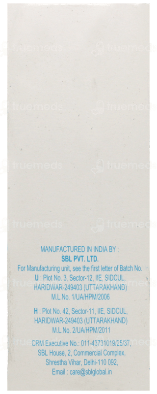 Sbl Bacopa Monnieri Brahmi Q Mother Tincture 30Ml